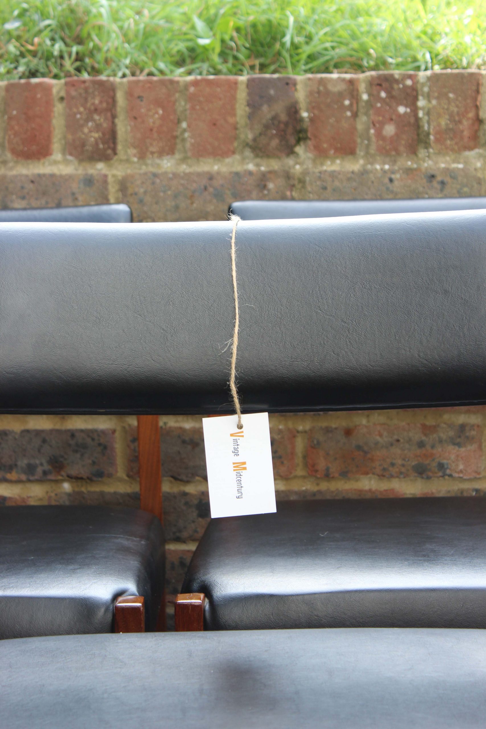 British Midcentury teak and leather chairs