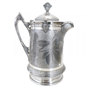 antique silver plated carafe brand Reed & Barton, late nineteenth century