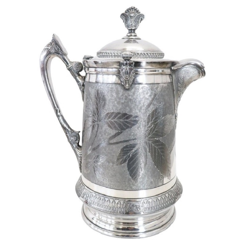 antique silver plated carafe brand Reed & Barton, late nineteenth century