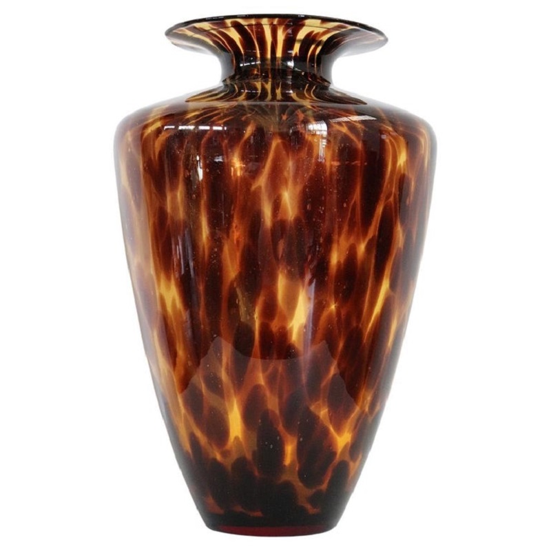 Large Italian Vase in Murano Art Glass, 1980s