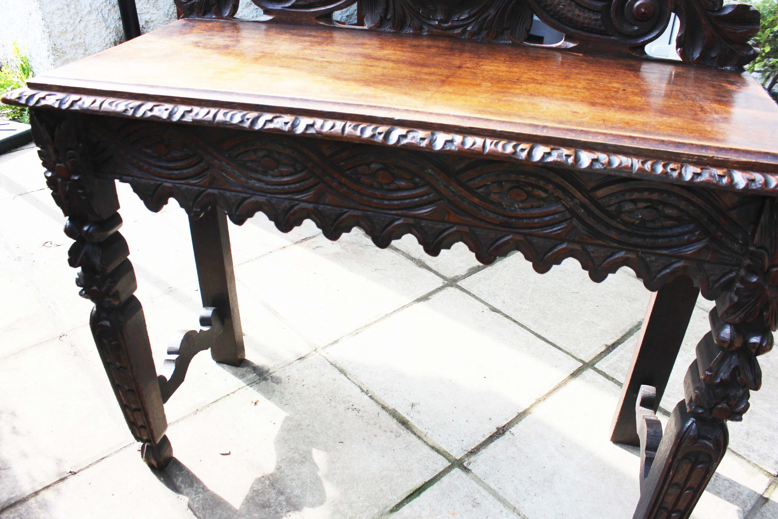 late 19th century Oak Jacobean revival table
