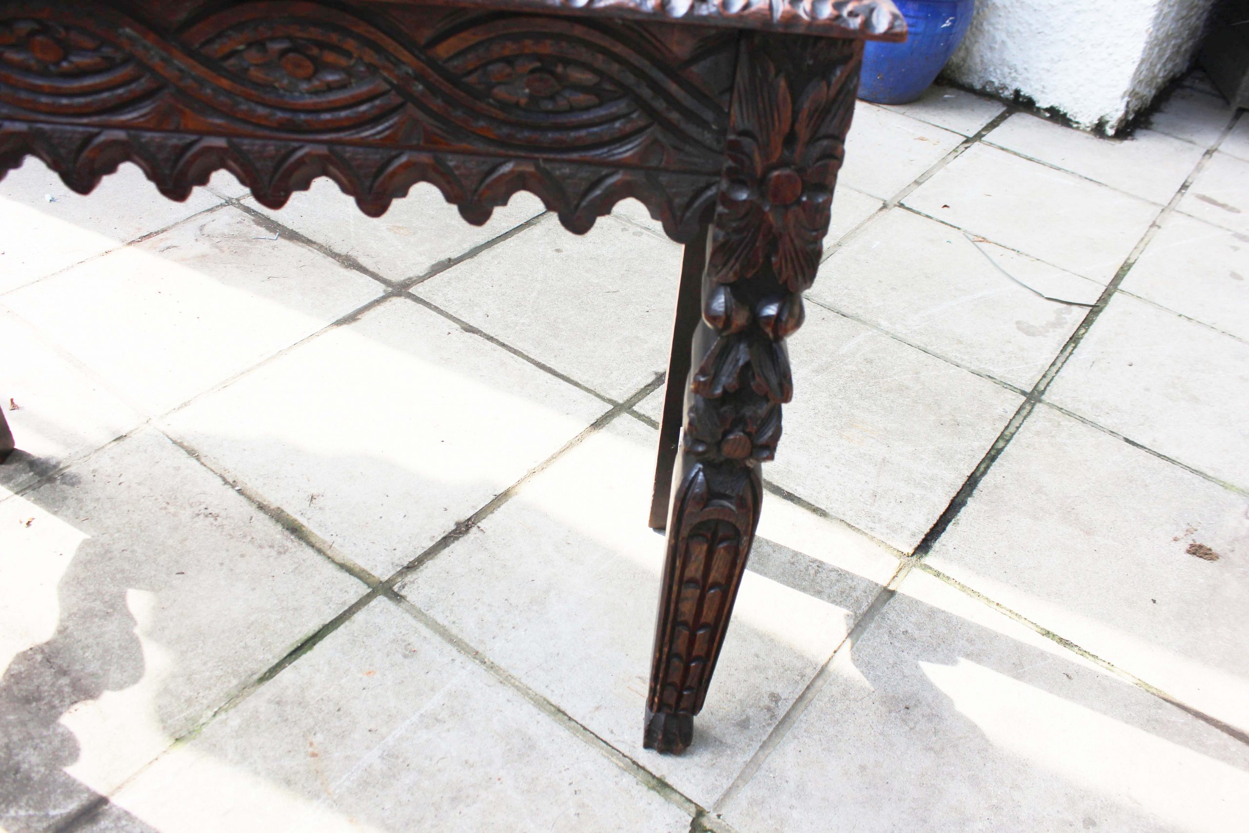 late 19th century Oak Jacobean revival table