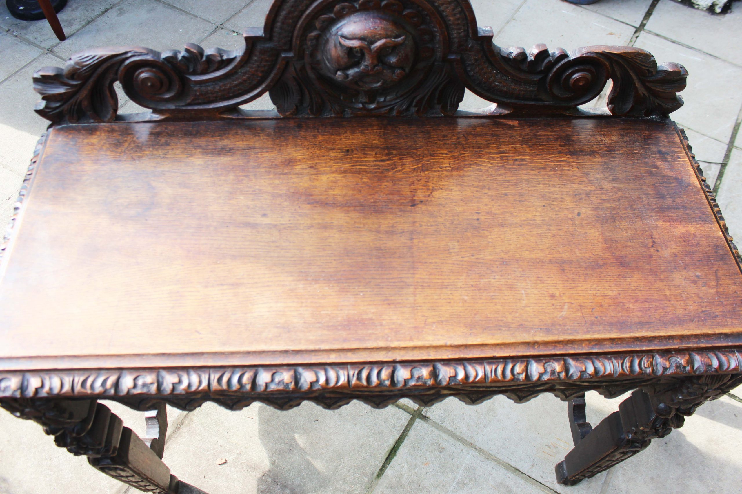 late 19th century Oak Jacobean revival table