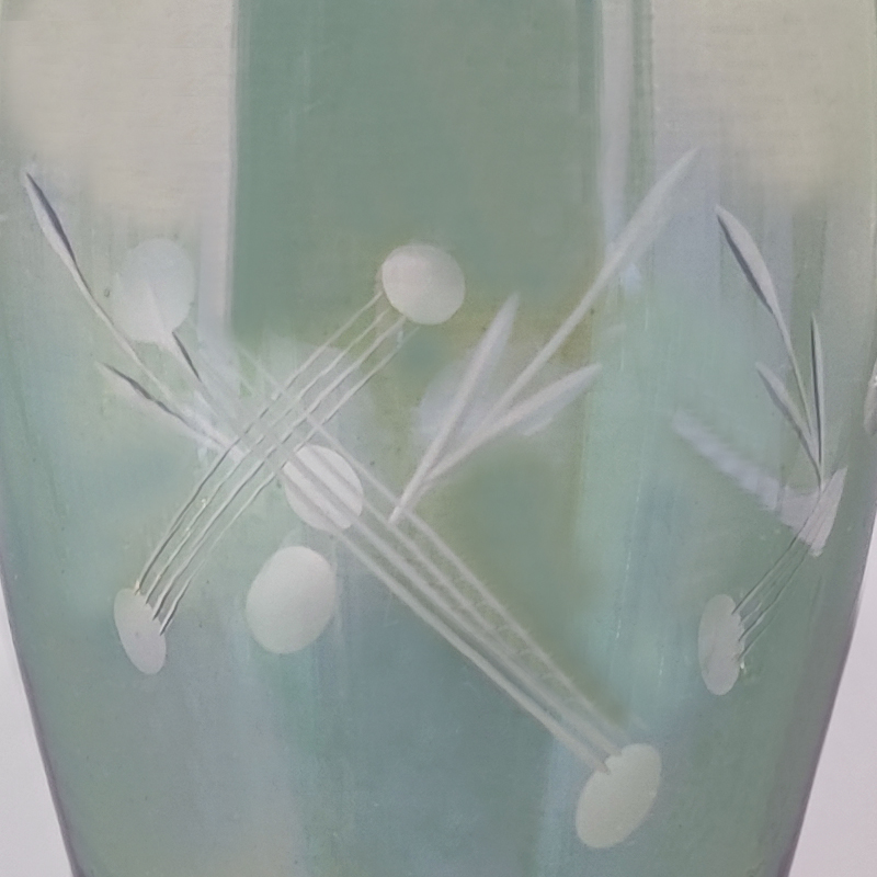 1960s Set of Six Crystal Glasses. Made in Italy