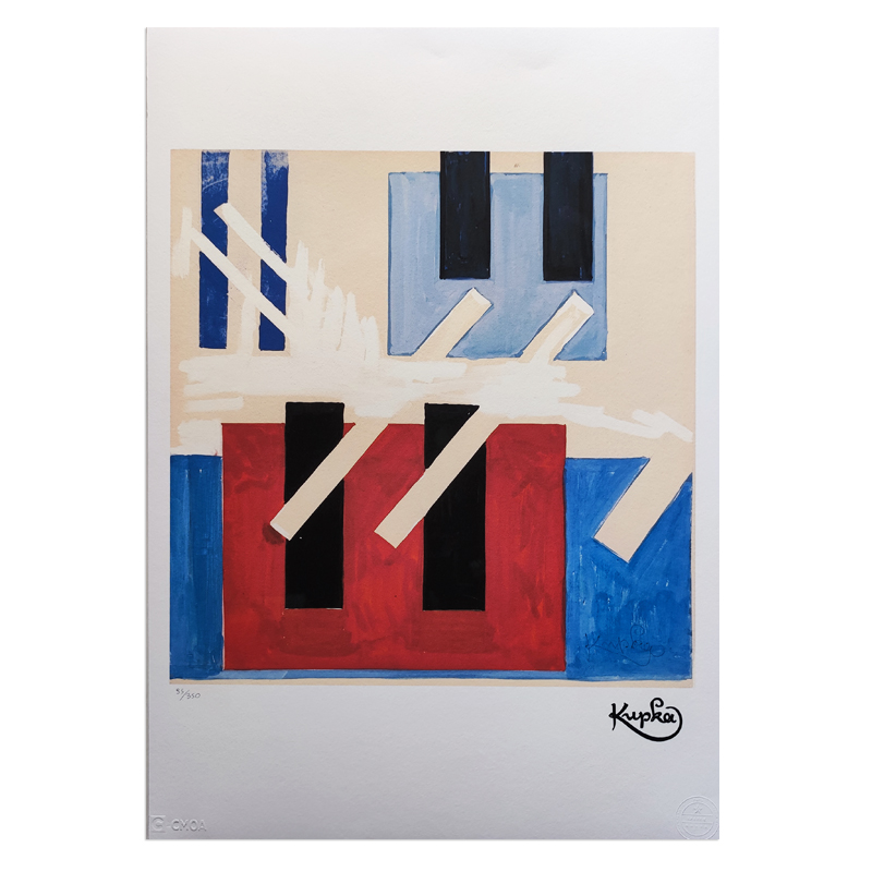1970s Original František Kupka Limited Edition Lithograph