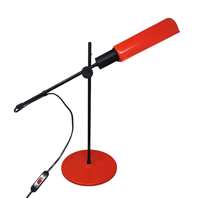 1970s Red Table Lamp by Veneta Lumi. Made in Italy