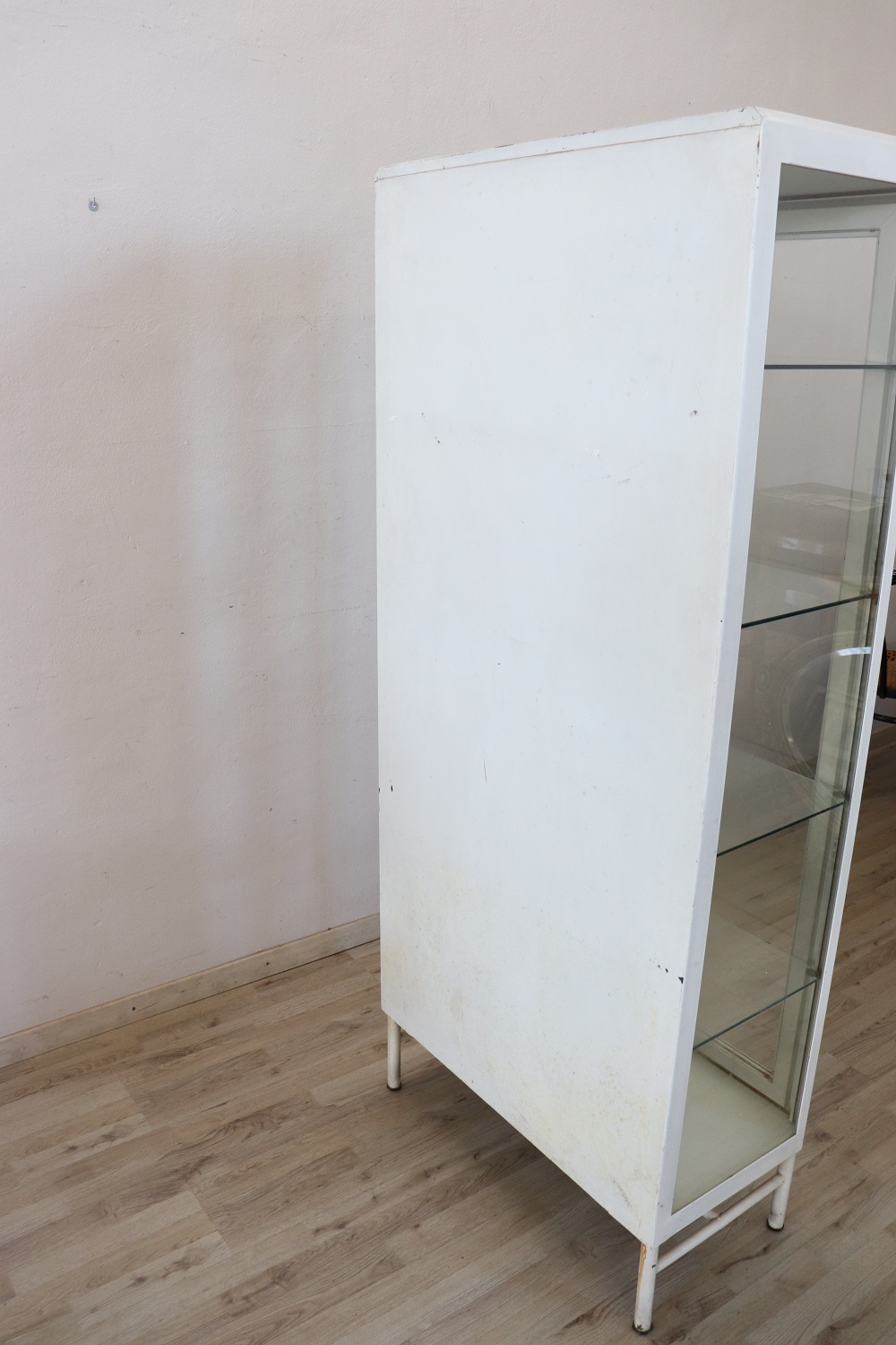 Industrial Medicine Vitrine in Metal, 1960s
