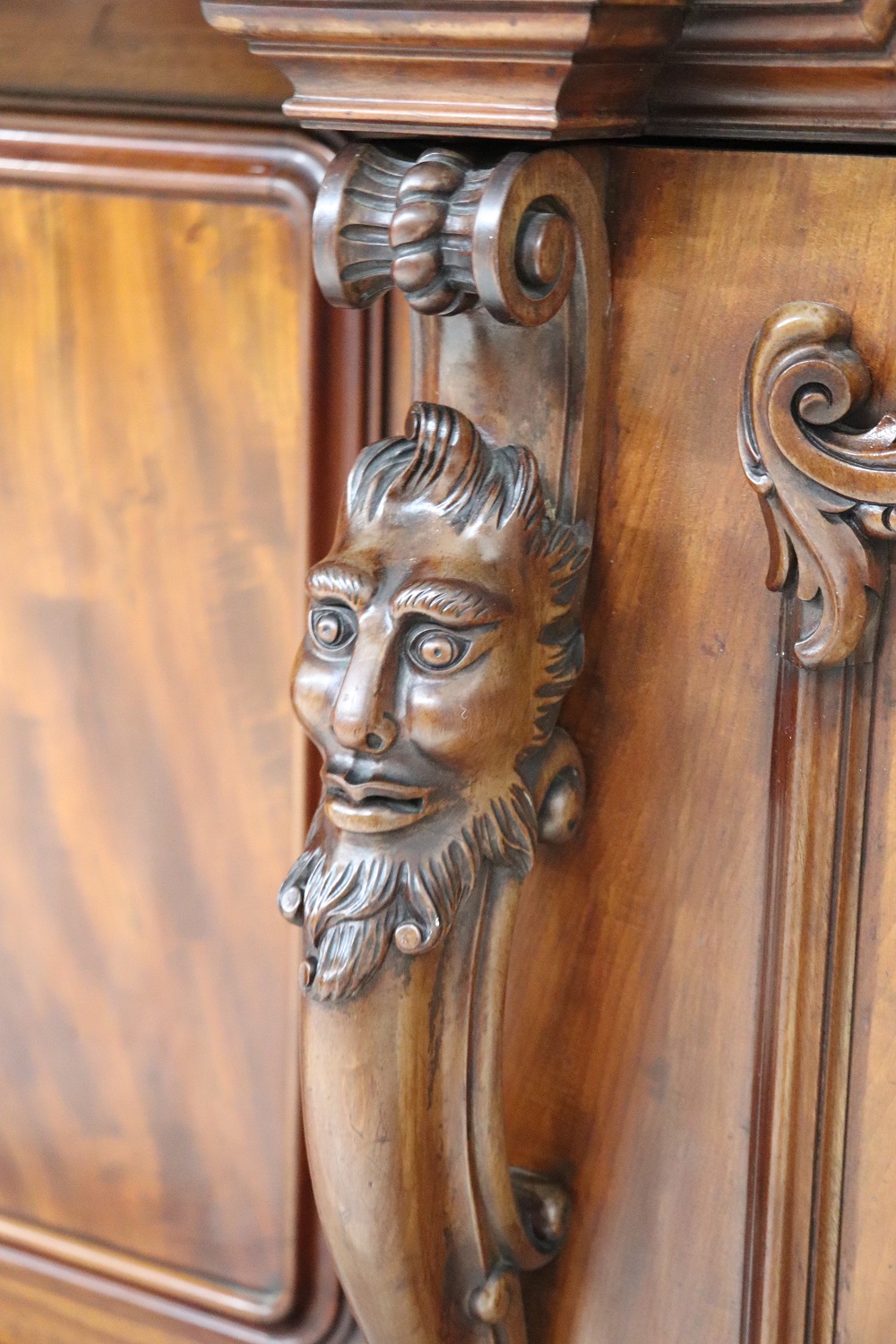 Carved Wood Sideboard, Early 20th Century
