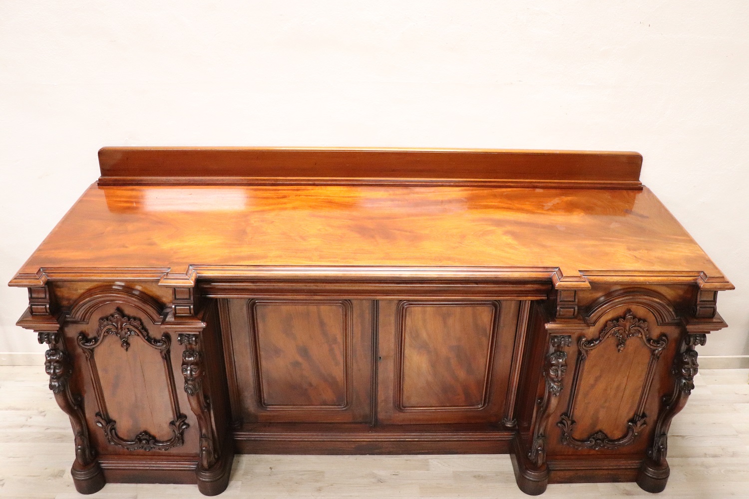 Carved Wood Sideboard, Early 20th Century