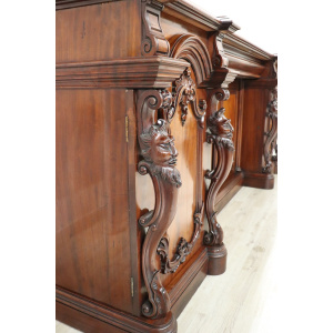 Carved Wood Sideboard, Early 20th Century