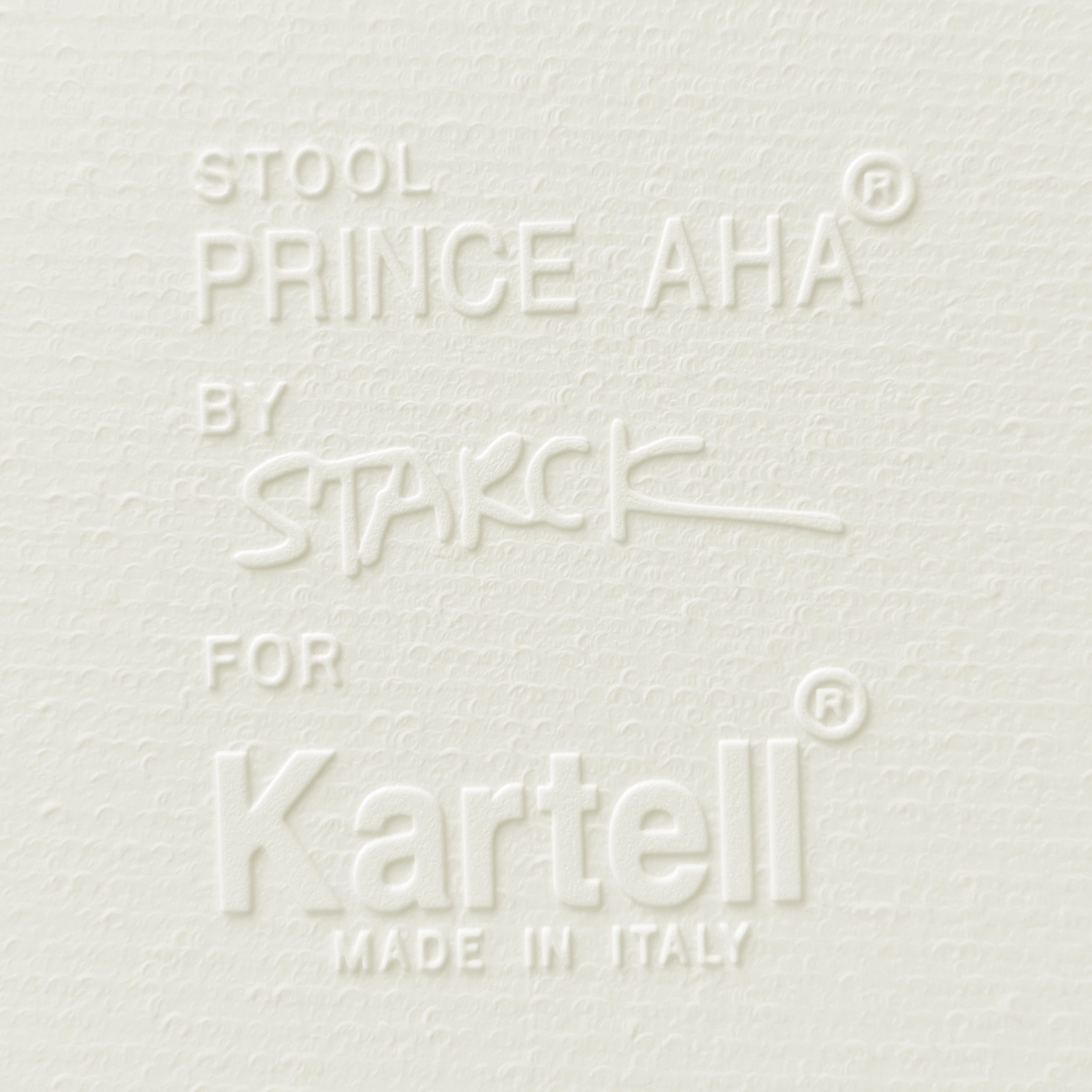 Astonishing Philippe Starck Stools "Prince Aha" produced in 1996 (not a replica)