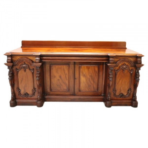 Carved Wood Sideboard, Early 20th Century