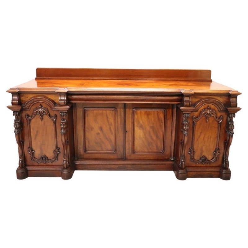 Carved Wood Sideboard, Early 20th Century