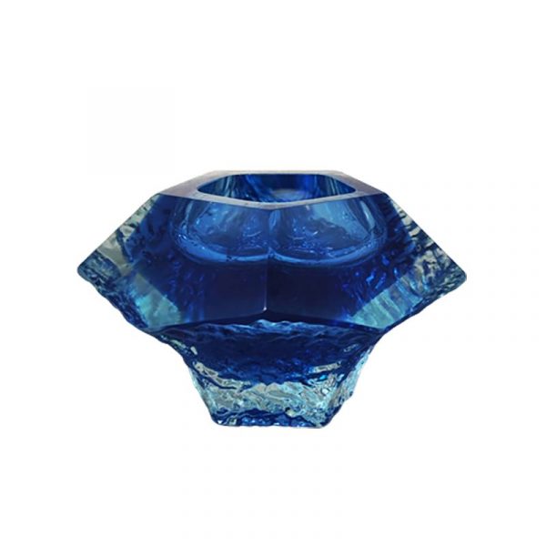 1960s Blue Ashtray or Vide Poche By Flavio Poli for Seguso