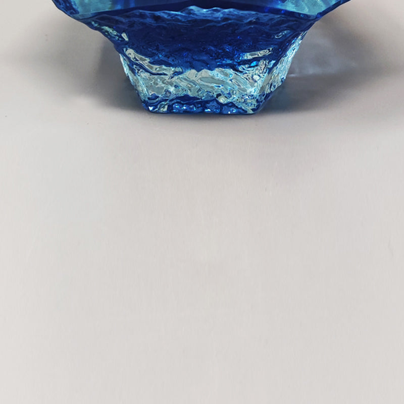 1960s Blue Ashtray or Vide Poche By Flavio Poli for Seguso