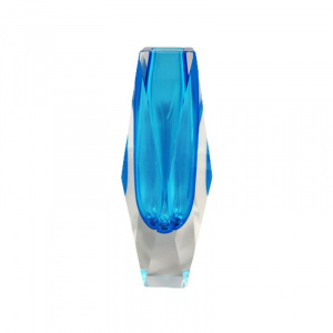 1960s Rare Blue Vase By Flavio Poli for Seguso. Made in Italy