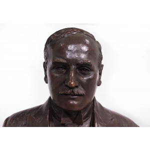 Antique French Bronze Bust Of G,Gars Born 1878