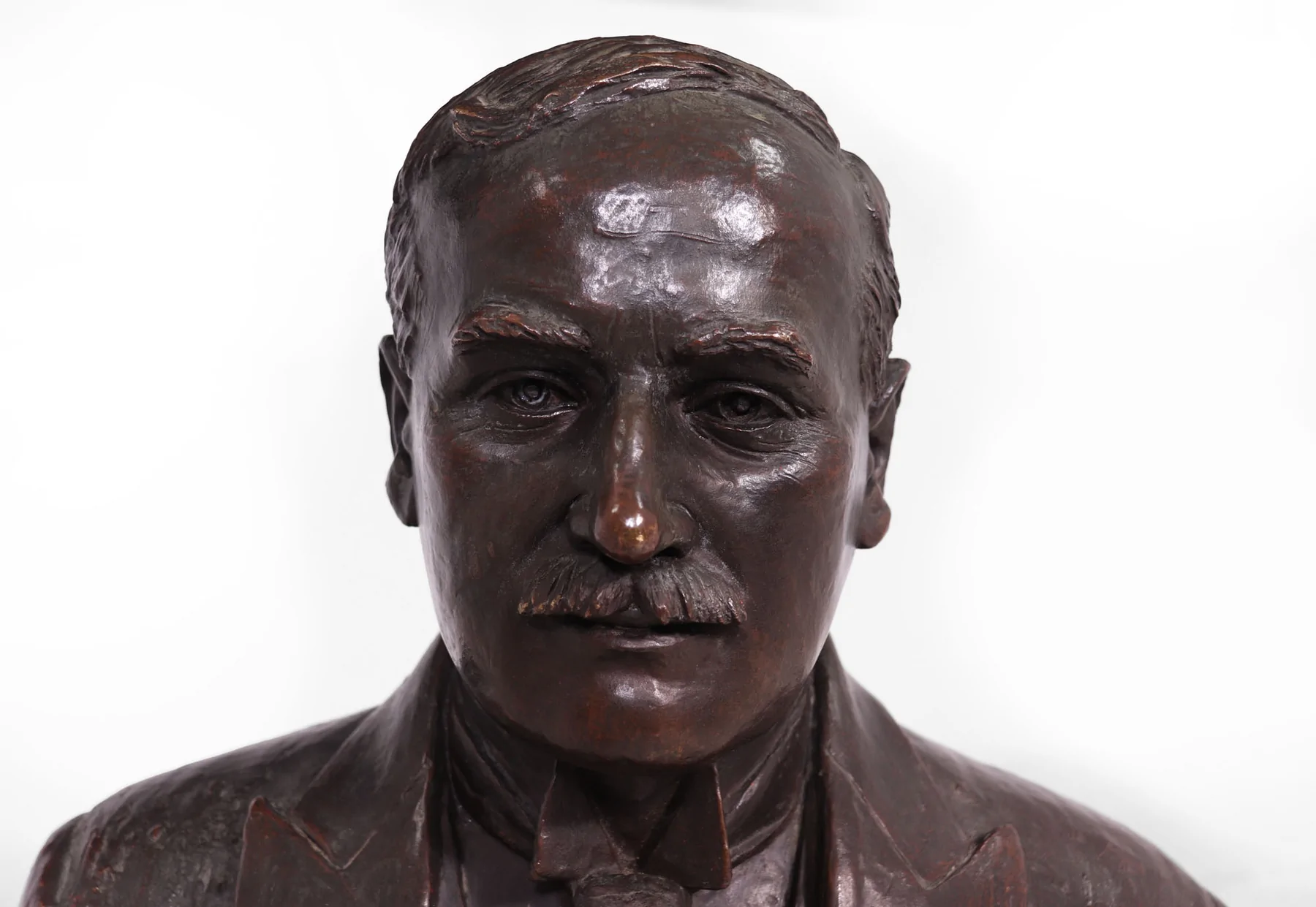 Antique French Bronze Bust Of G,Gars Born 1878