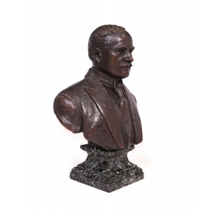 Antique French Bronze Bust Of G,Gars Born 1878