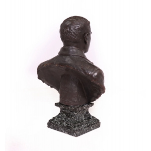 Antique French Bronze Bust Of G,Gars Born 1878