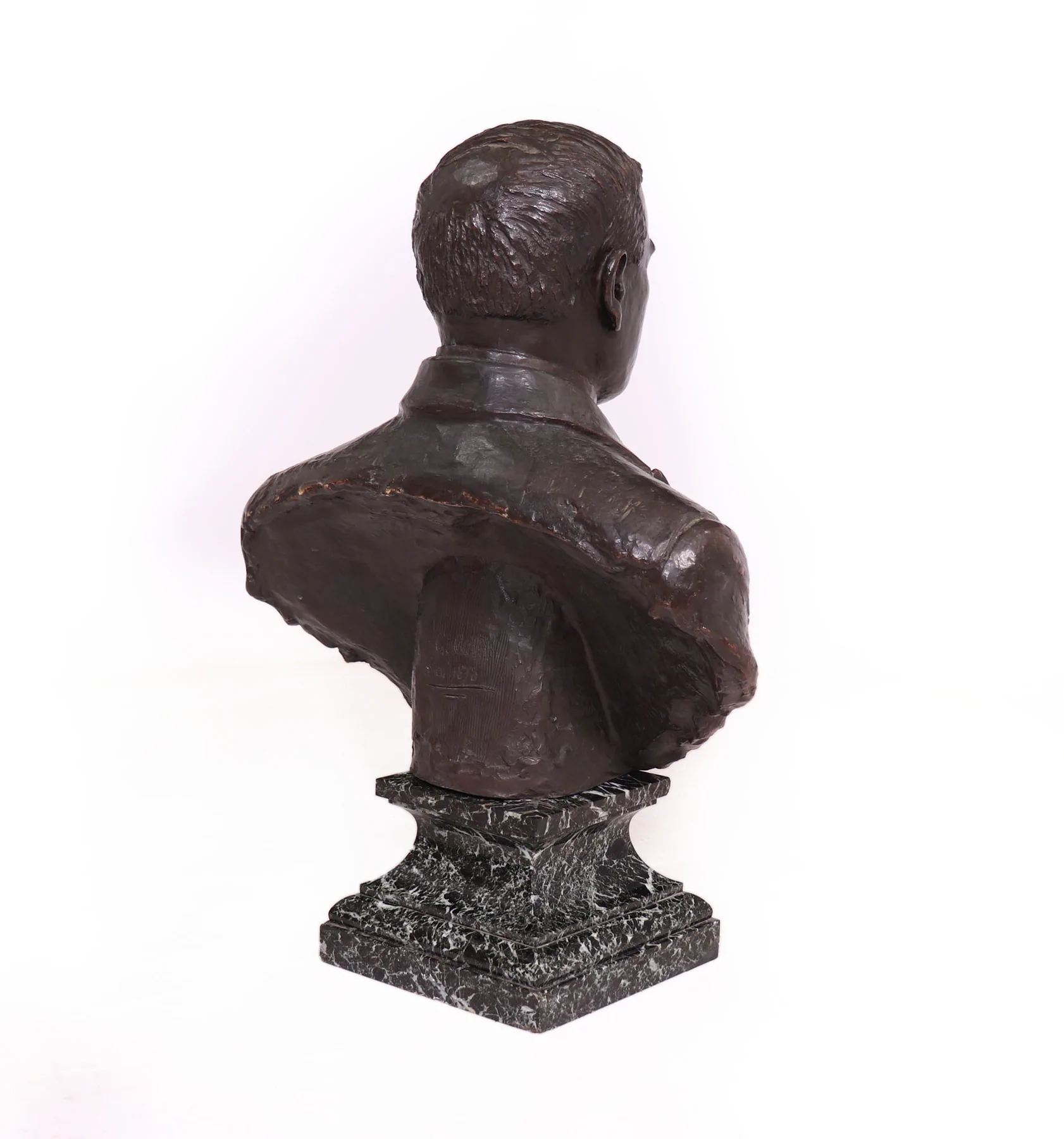 Antique French Bronze Bust Of G,Gars Born 1878