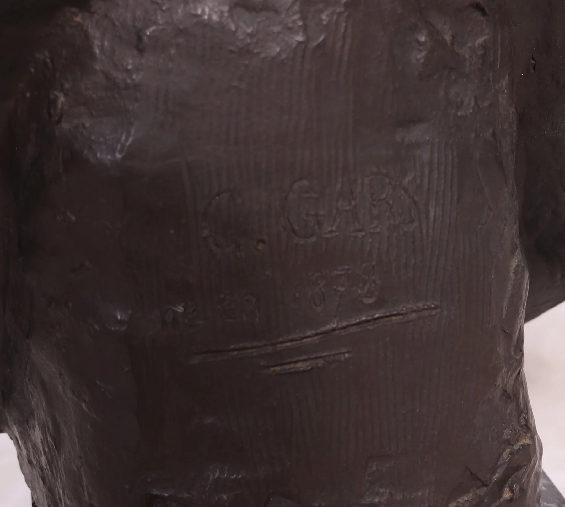 Antique French Bronze Bust Of G,Gars Born 1878
