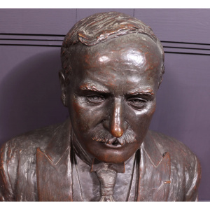 Antique French Bronze Bust Of G,Gars Born 1878