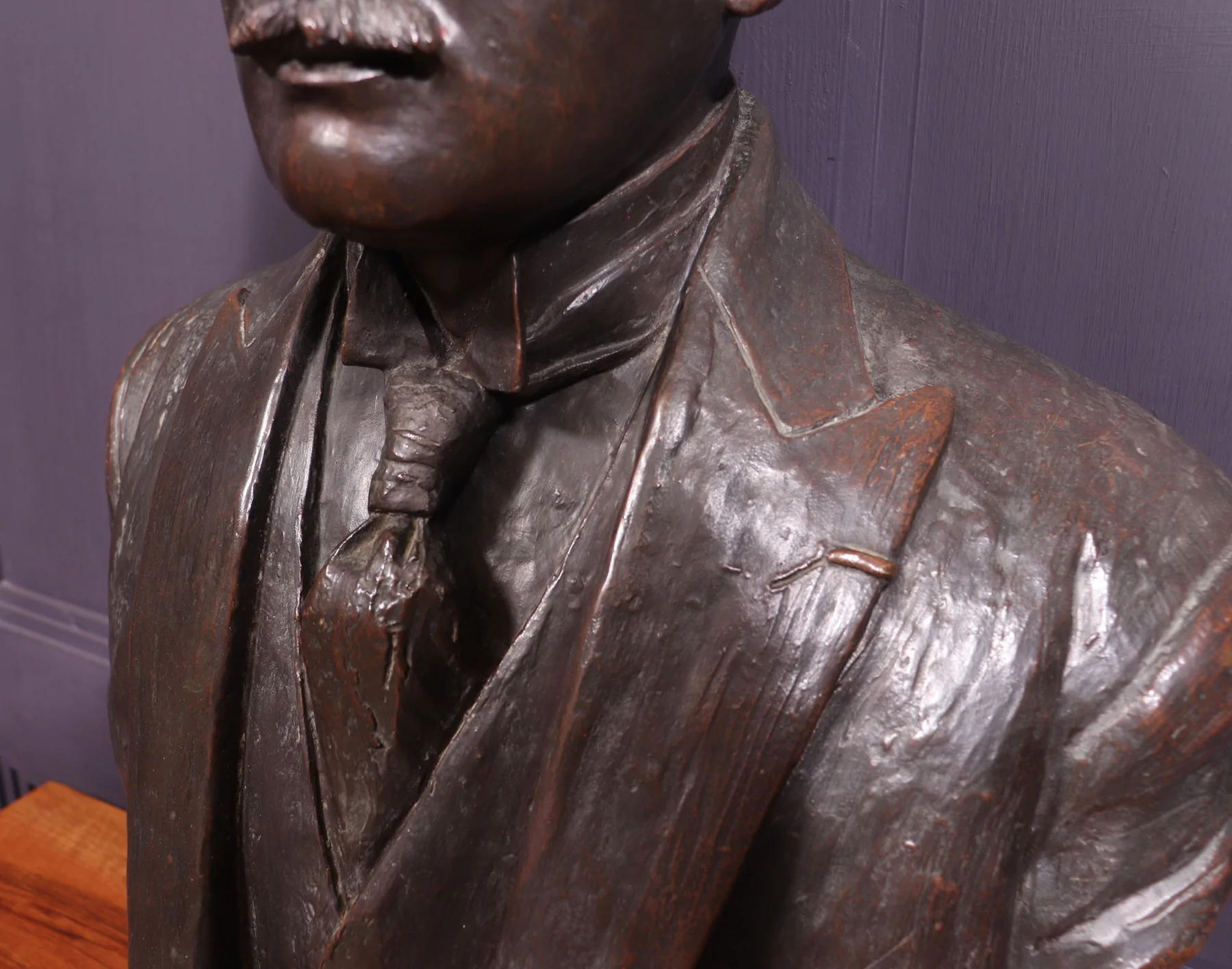 Antique French Bronze Bust Of G,Gars Born 1878