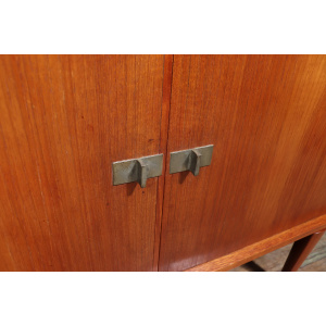 Mid Century Danish Tambour Door Sideboard By Bramin