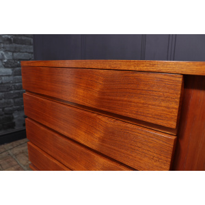 Mid Century Danish Tambour Door Sideboard By Bramin