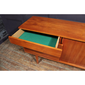 Mid Century Danish Tambour Door Sideboard By Bramin