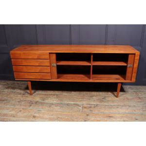 Mid Century Danish Tambour Door Sideboard By Bramin