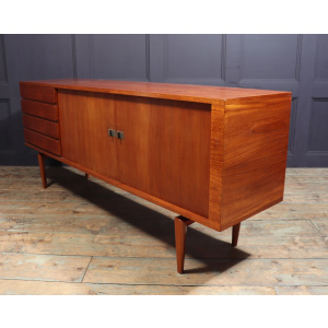 Mid Century Danish Tambour Door Sideboard By Bramin