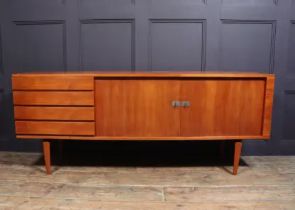 Mid Century Danish Tambour Door Sideboard By Bramin - Image 5