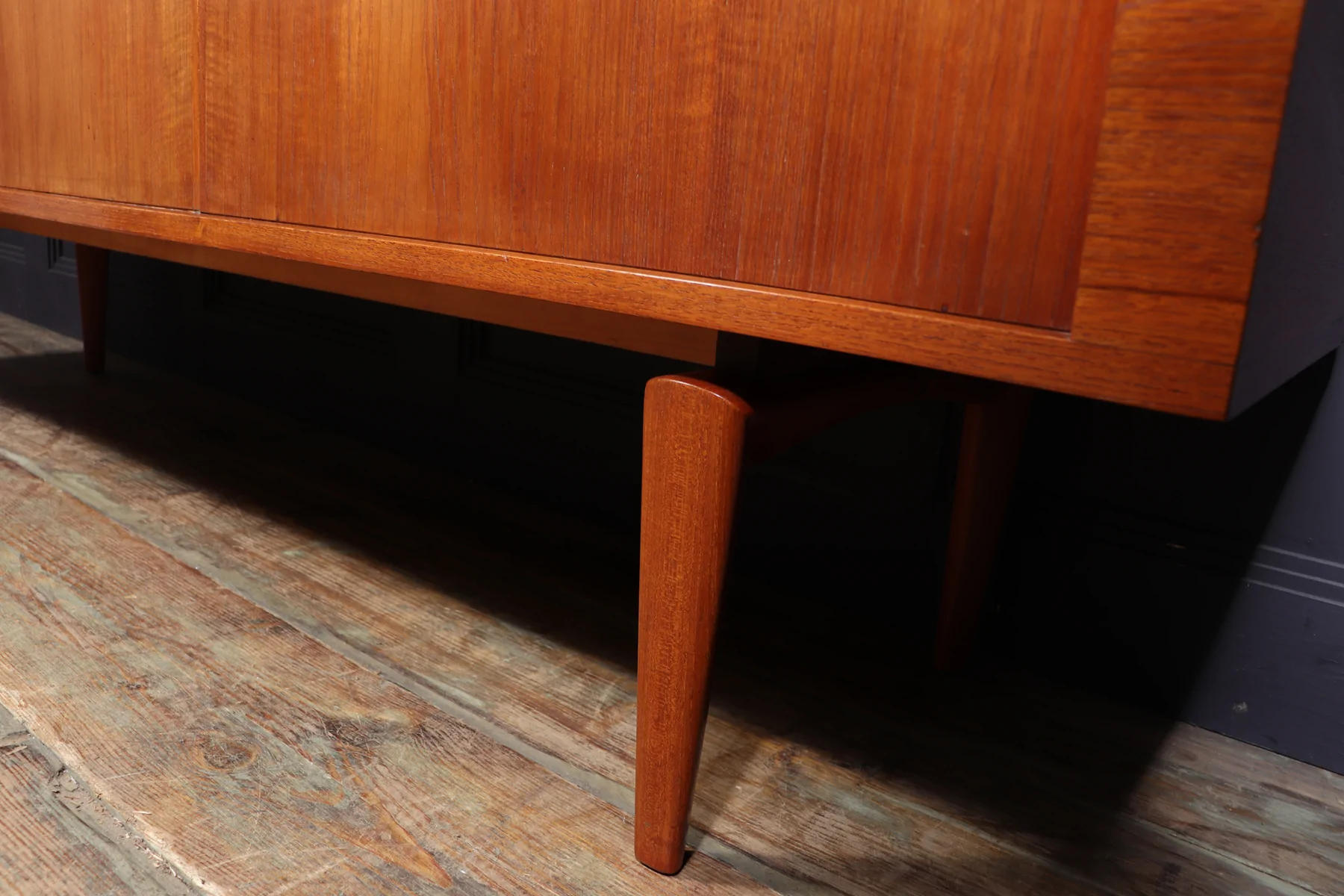 Mid Century Danish Tambour Door Sideboard By Bramin