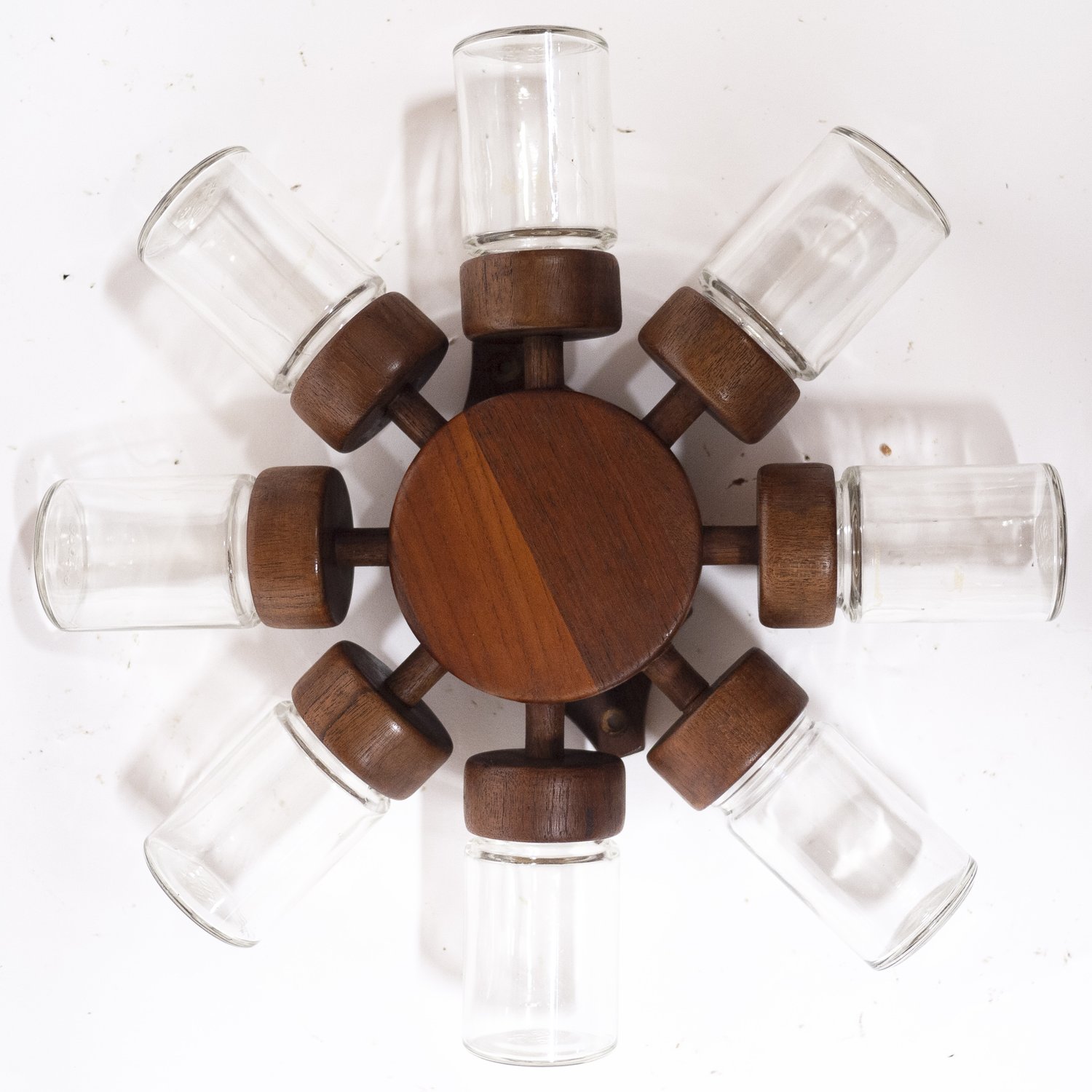 Teak Danish 8 Spice Wheel/ Rack By Digsmed Denmark, 1960s
