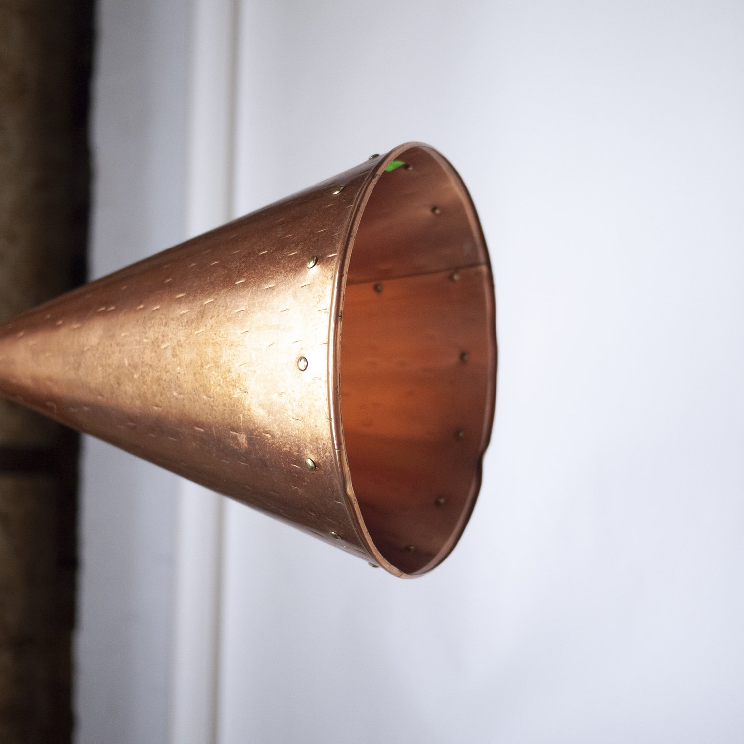 Danish Hand-Hammered Copper Pendant Lamp From E. S. Horn Aalestrup, 1950s