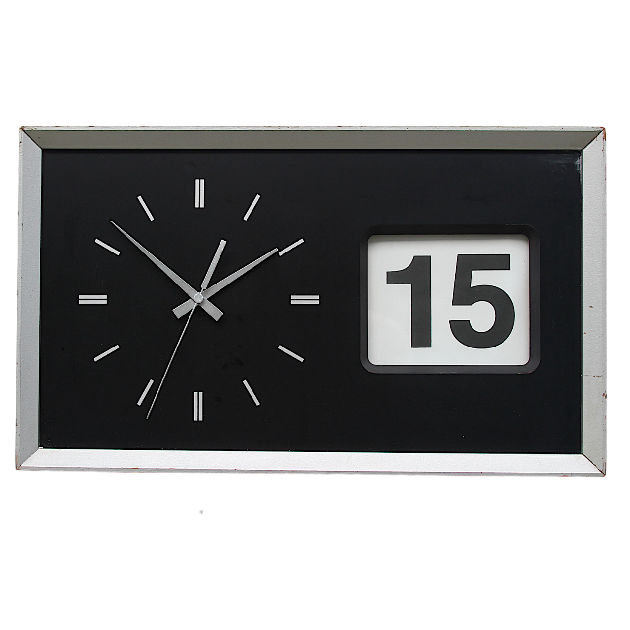 Vintage Calendar Wall Clock, 1970s