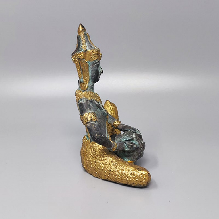 1940s Gorgeous Oriental Decorative Statue. Thai Deity. - Image 5