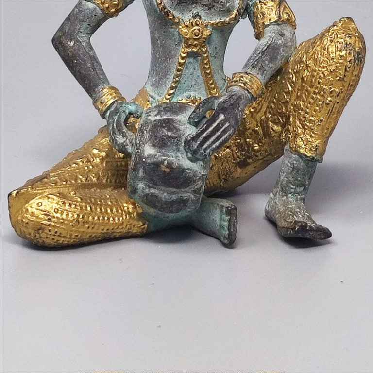 1940s Gorgeous Oriental Decorative Statue. Thai Deity. - Image 9