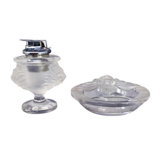 1970s Smoking Set by Lalique. Signed on The Bottom. Made in France