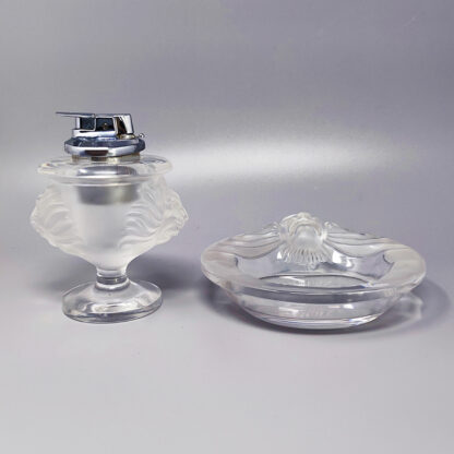 1970s Smoking Set by Lalique. Signed on The Bottom. Made in France - Image 2