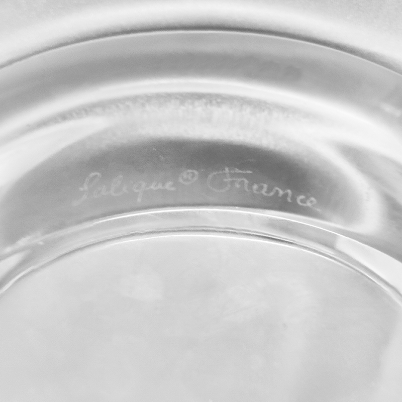 1970s Smoking Set by Lalique. Signed on The Bottom. Made in France