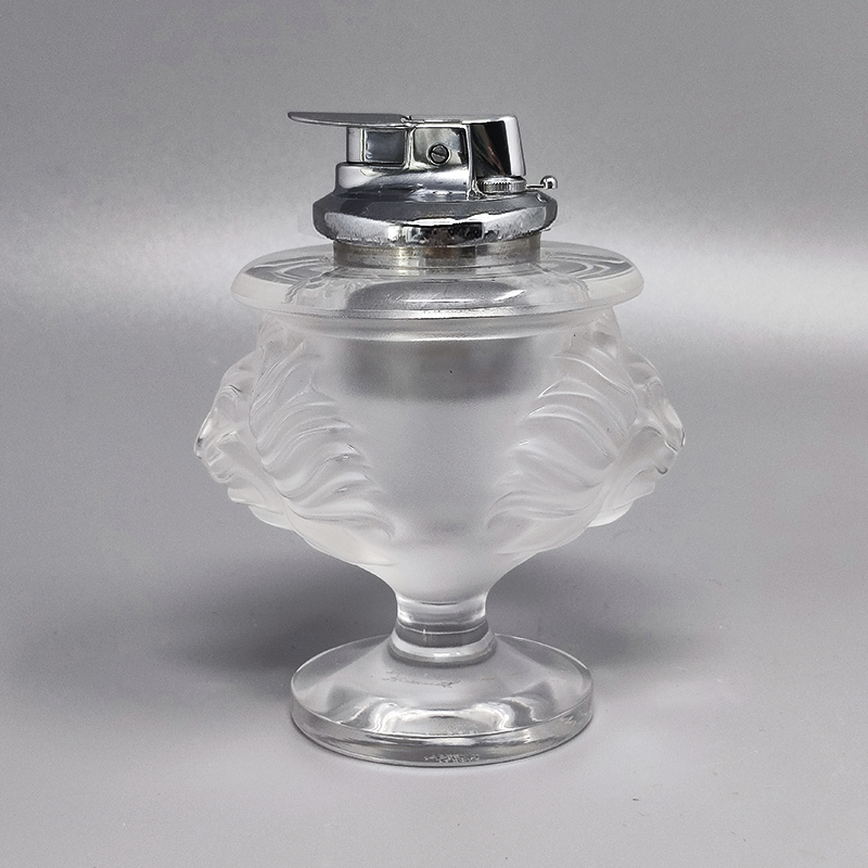 1970s Smoking Set by Lalique. Signed on The Bottom. Made in France