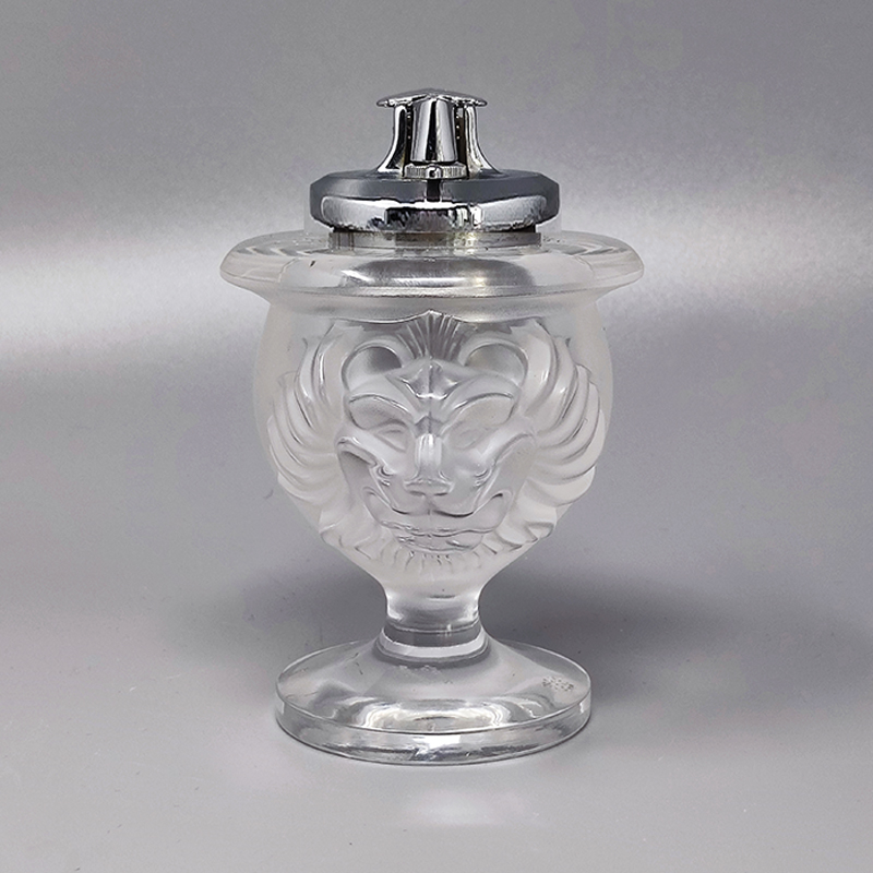 1970s Smoking Set by Lalique. Signed on The Bottom. Made in France
