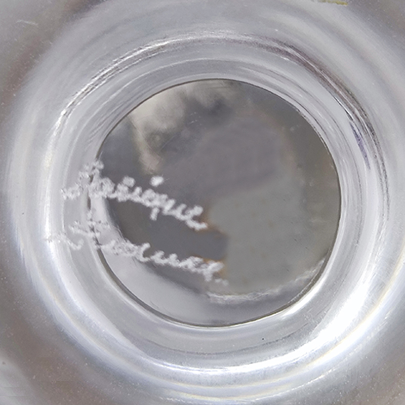 1970s Smoking Set by Lalique. Signed on The Bottom. Made in France