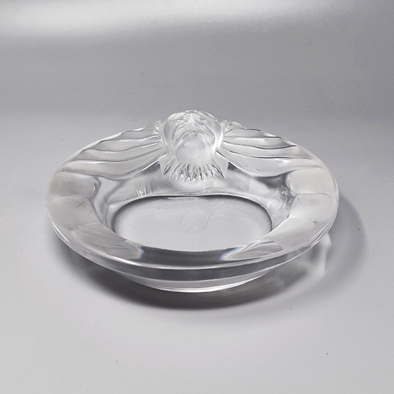 1970s Smoking Set by Lalique. Signed on The Bottom. Made in France