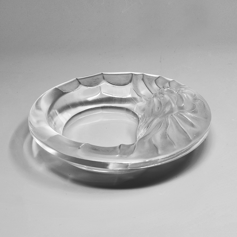 1970s Smoking Set by Lalique. Signed on The Bottom. Made in France