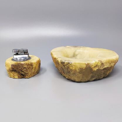 1960s Stunning Alabaster Smoking Set by Romano Bianchi - Image 2