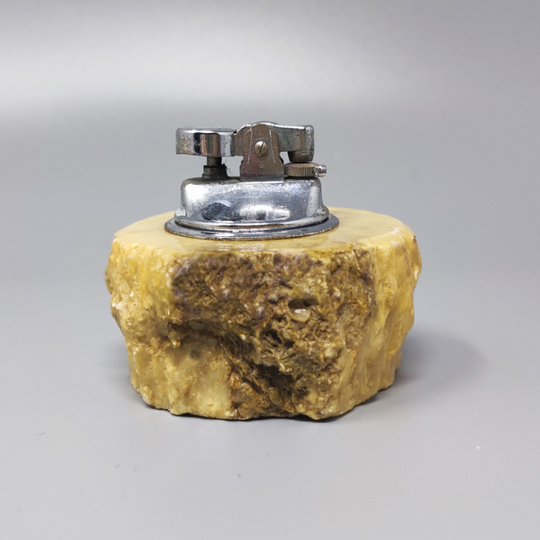 1960s Stunning Alabaster Smoking Set by Romano Bianchi - Image 4